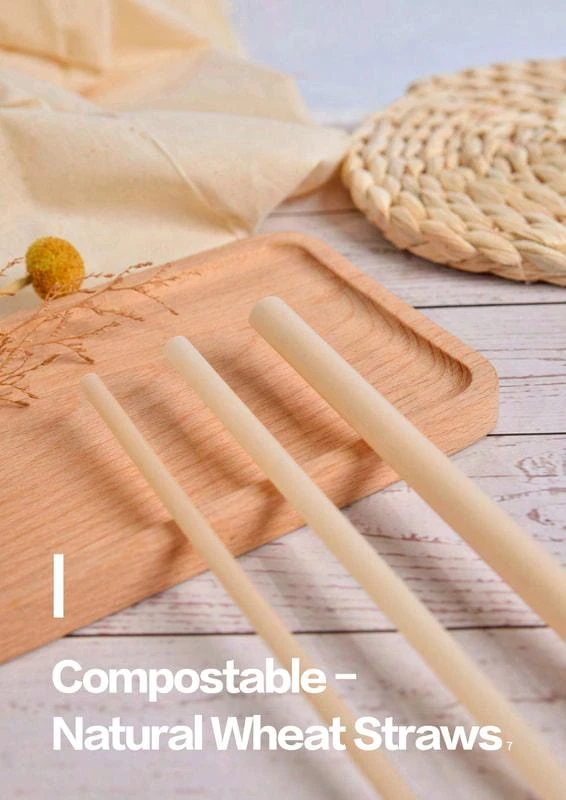 COMPOSTABLE Natural Wheat Straw Straw